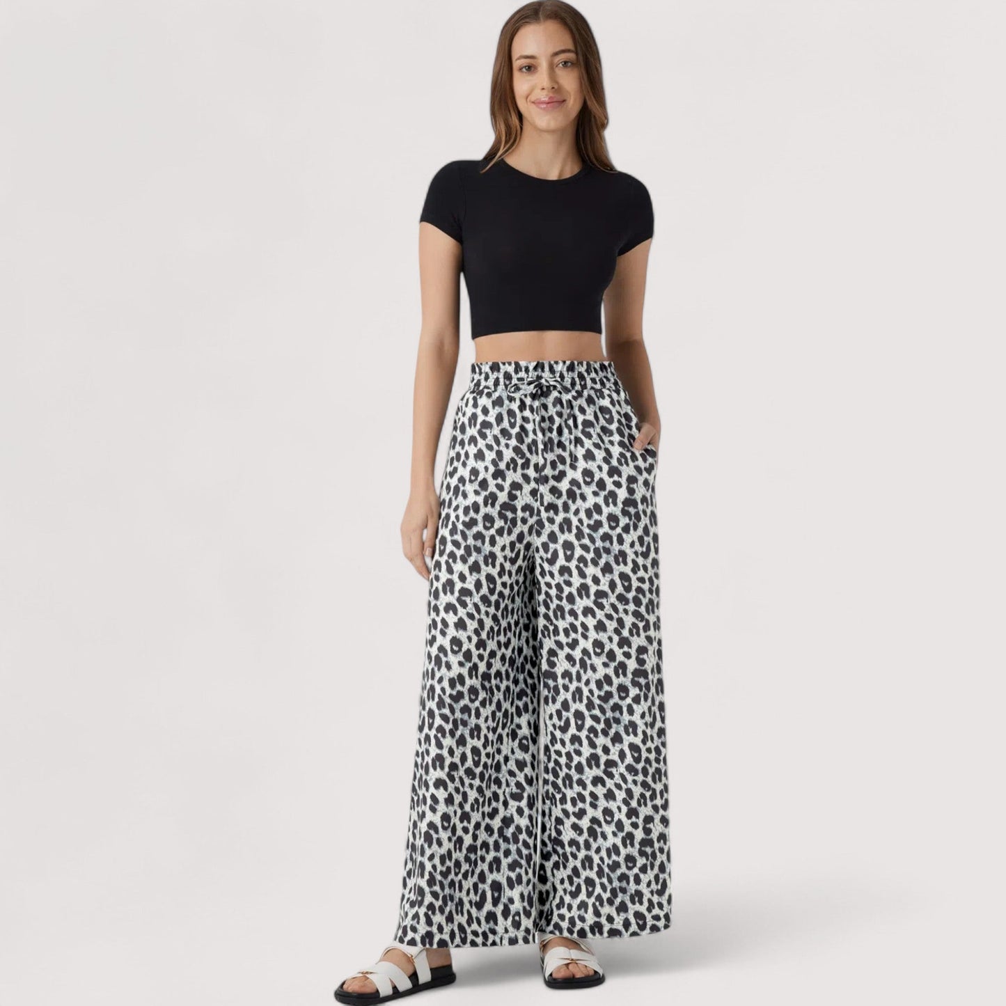 Vera | Frida - Tie-Dye Hose mit weitem Bein