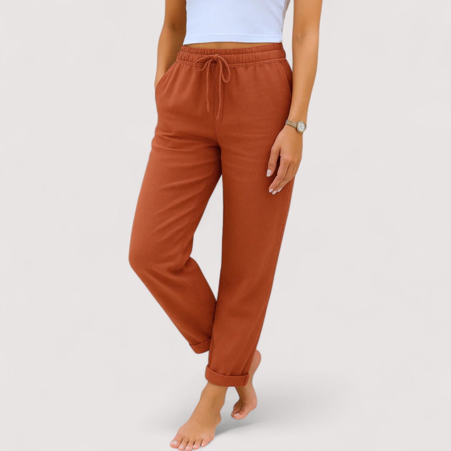 Vera | Monica - Lässige Leinenhosen