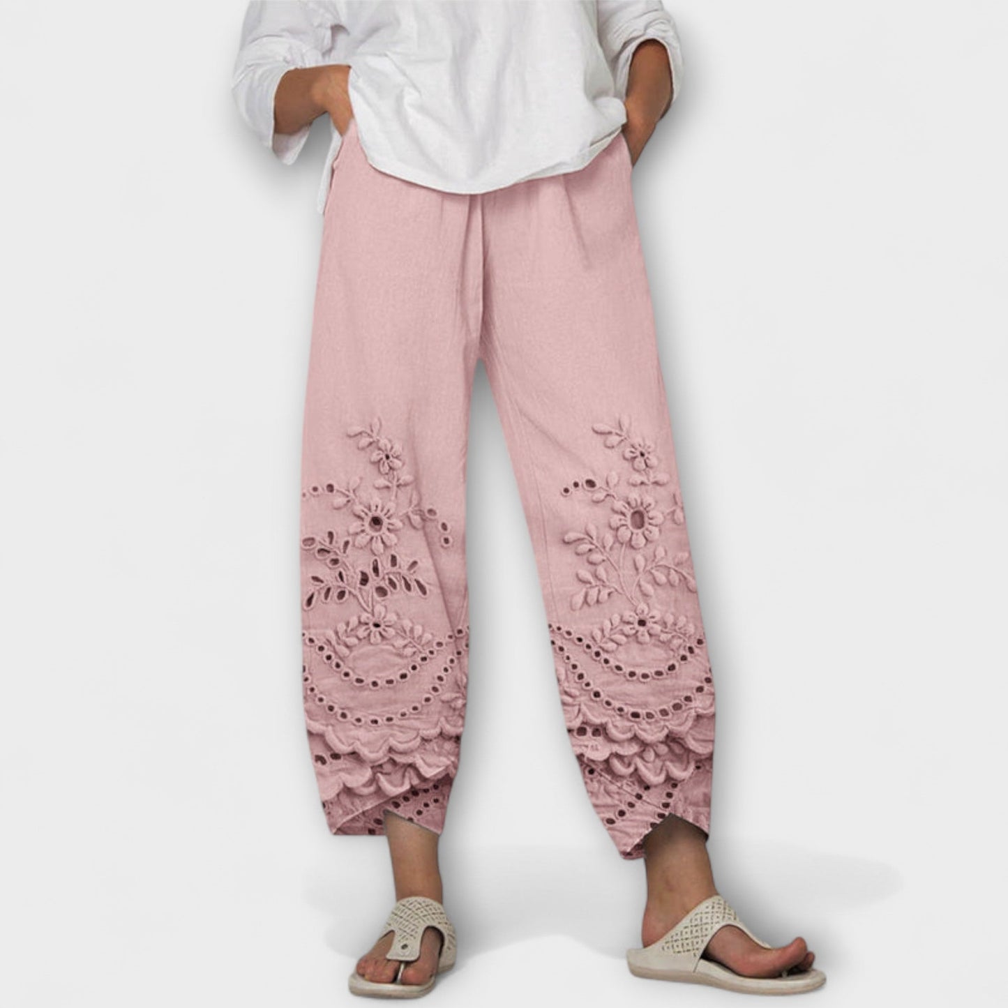 Vera | Chloe – Elegante Print Spitzenhose