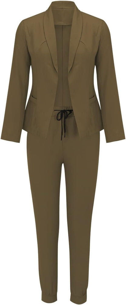 Sets Damen Blazer Hose Kombination für Büro und Freizeit