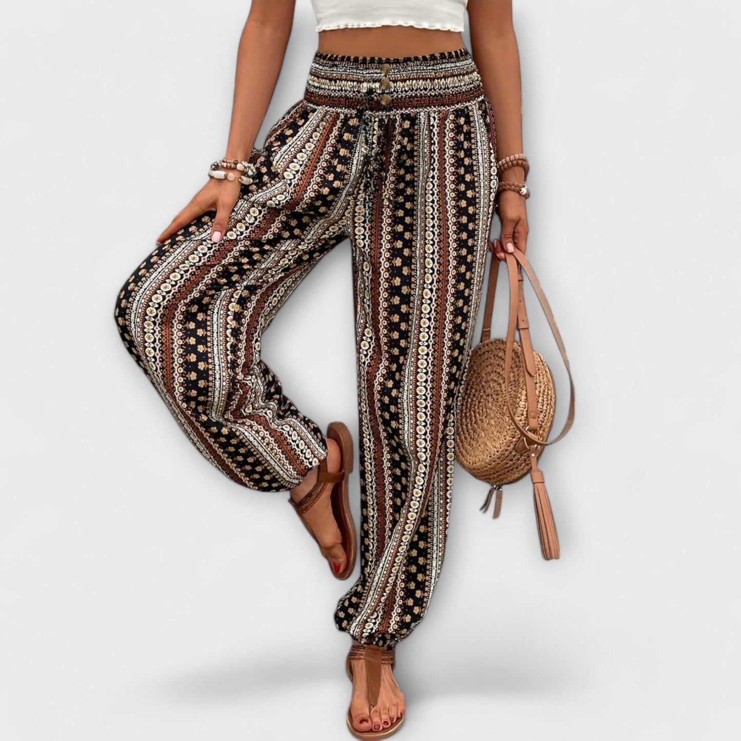Vera | Scarlett - Hose mit ethnischer Grafik