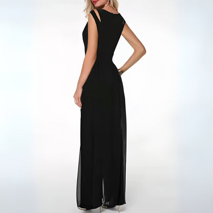 Jumpsuit für Damen mit leichtem und transparentem Rock