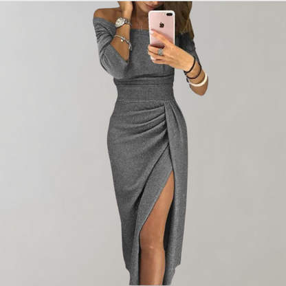 Kleid aus luxuriösen Materialien für elegante Anlässe