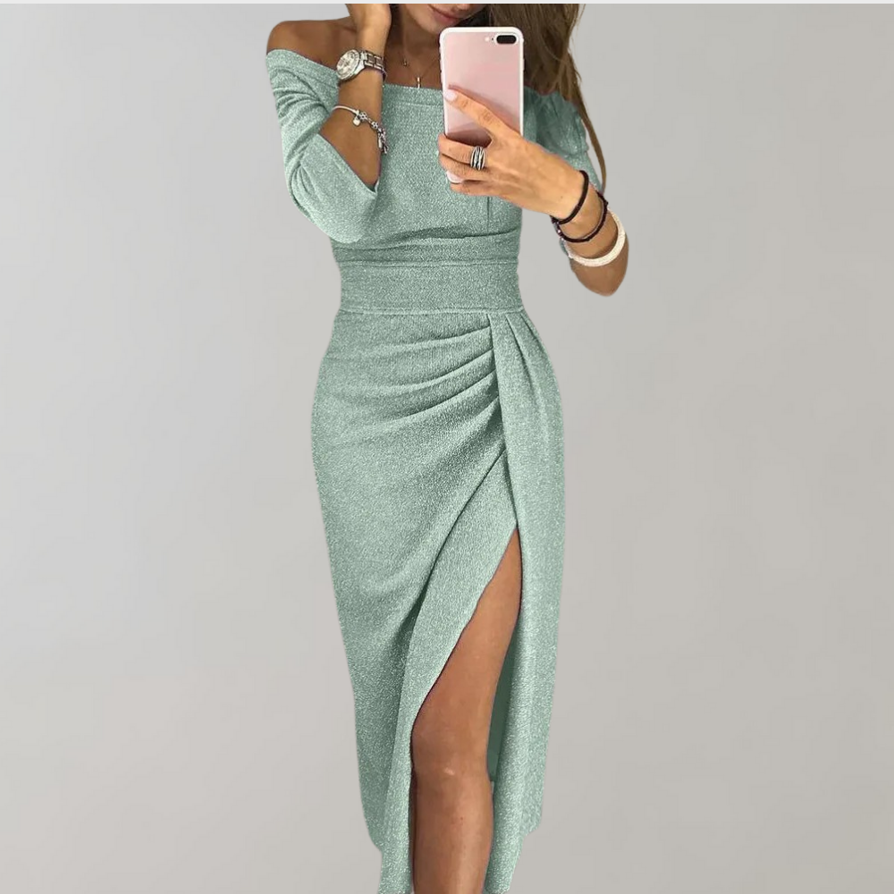 Kleid aus luxuriösen Materialien für elegante Anlässe
