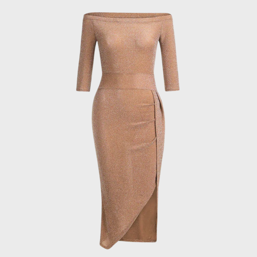 Kleid aus luxuriösen Materialien für elegante Anlässe