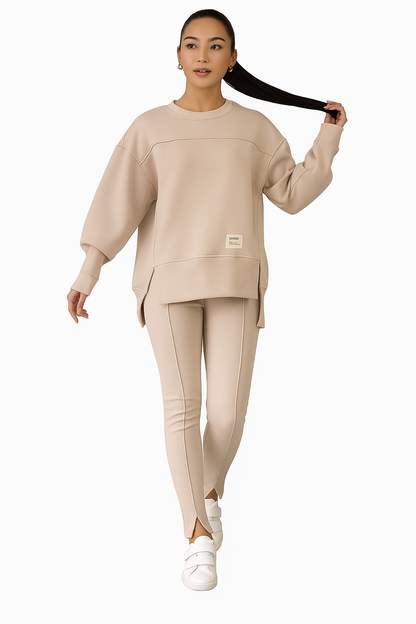 Pullover und Leggings Set modern und bequem für Damen