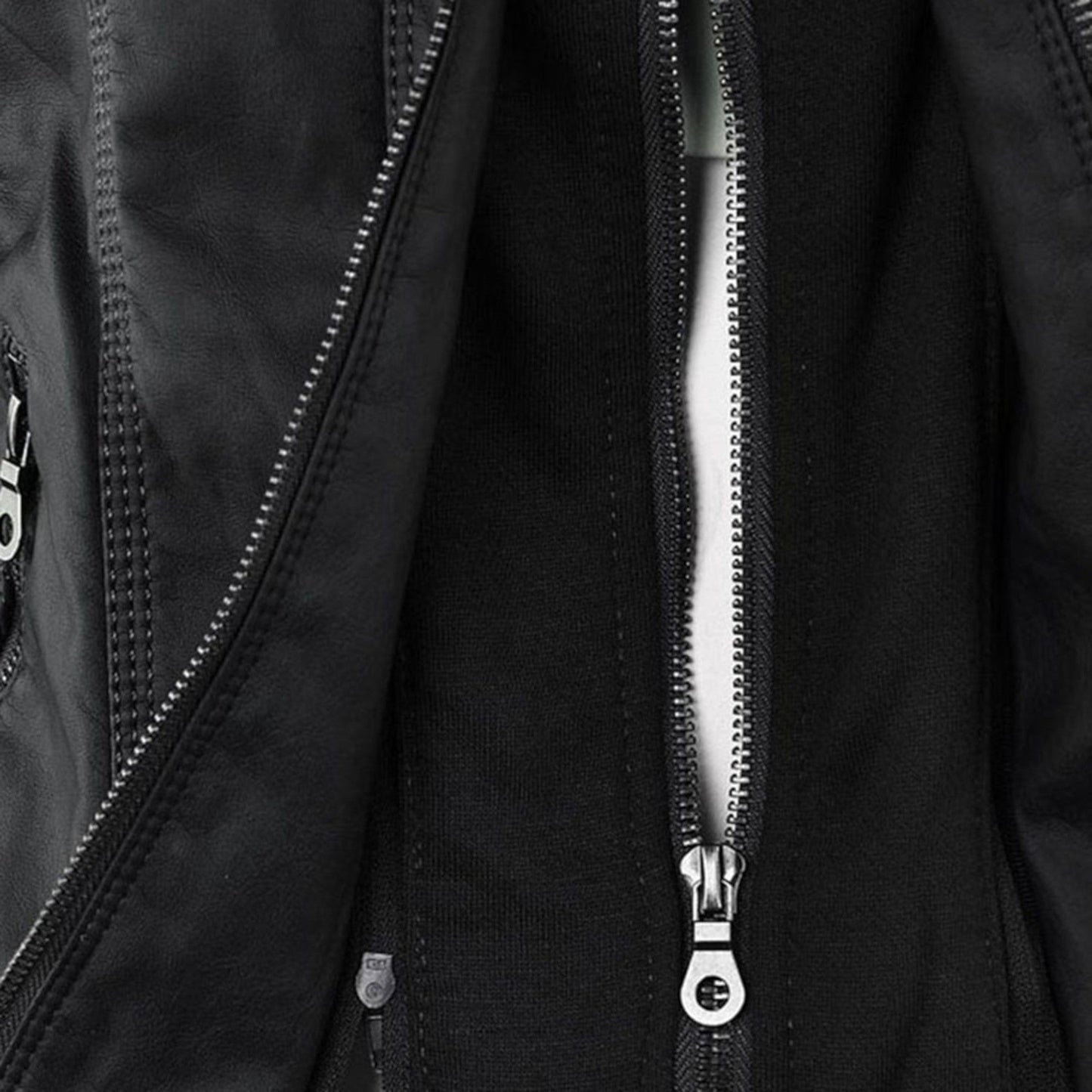 Vera | Laurina - Taillierte Bikerjacke mit Kapuze