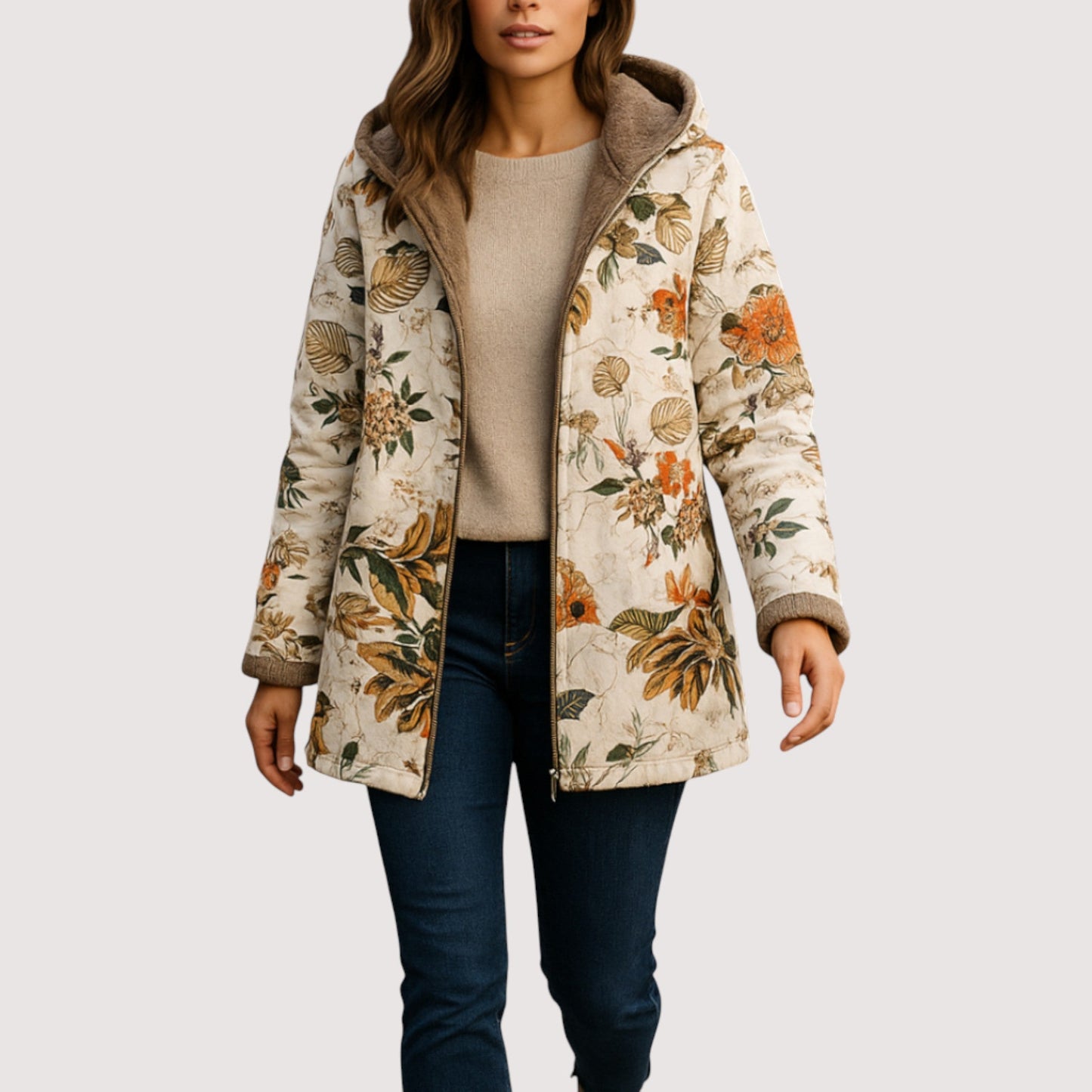 Vera | Philippa - Warme Jacke mit Fleecefutter