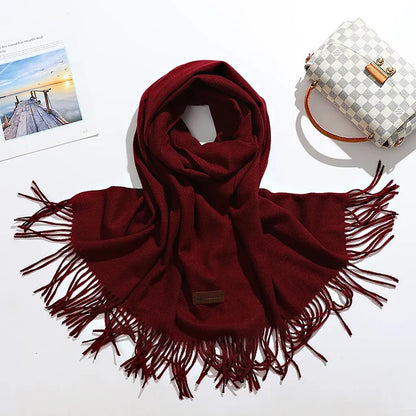 Luxuriöser Baumwolle Schal Frauen - Warm & Elegant für Winter