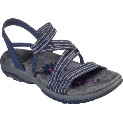 Damen-Sommersandalen mit Keilabsatz, bequeme flache Sandalen aus elastischem Stoff