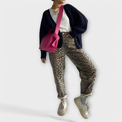 Vera | Chandra - Vintage-Jeans mit Leopardenmuster
