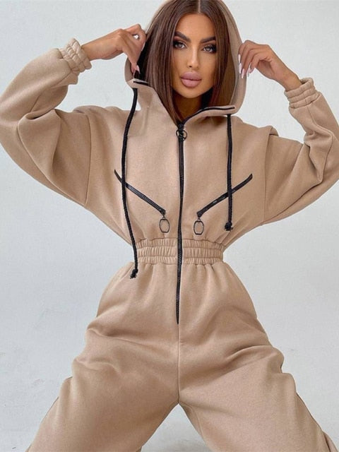Gemütlicher Frauen Jumpsuit für Winter – Eleganz & Komfort