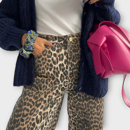 Vera | Chandra - Vintage-Jeans mit Leopardenmuster