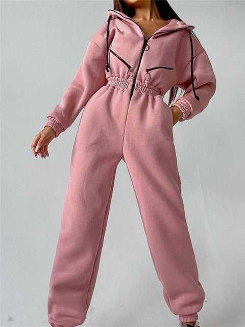 Gemütlicher Frauen Jumpsuit für Winter – Eleganz & Komfort