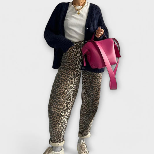 Vera | Chandra - Vintage-Jeans mit Leopardenmuster