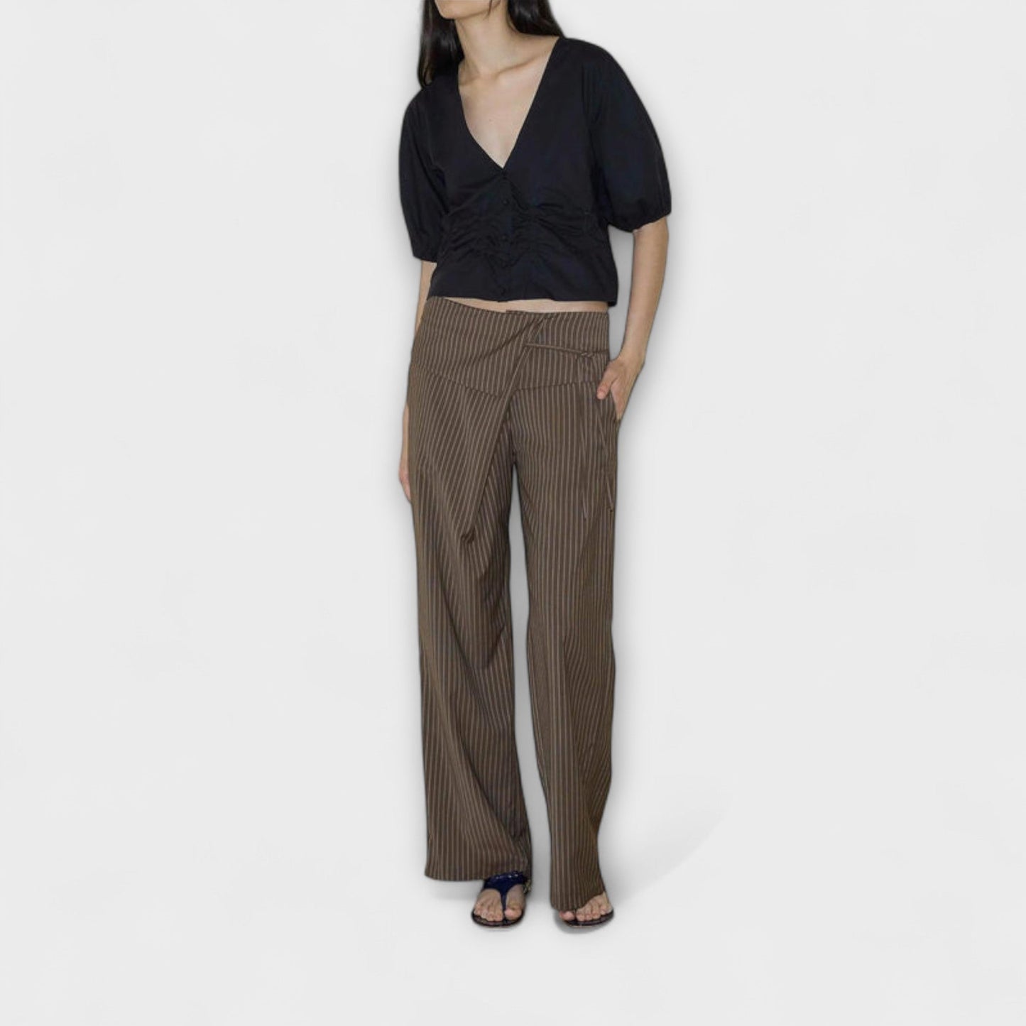 Vera | Julia - Faltbare Gestreifte Hose