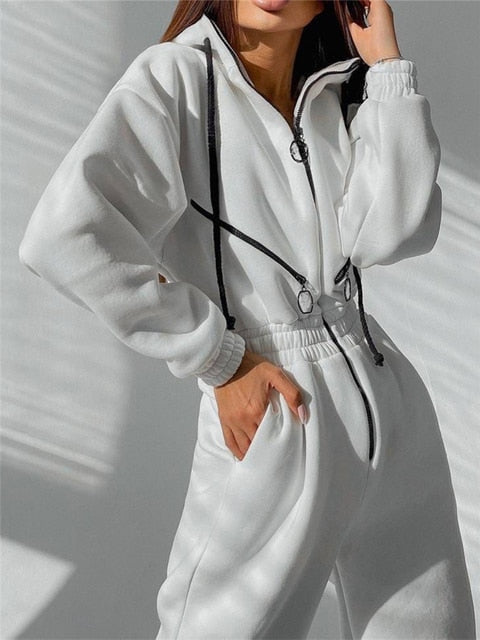 Gemütlicher Frauen Jumpsuit für Winter – Eleganz & Komfort