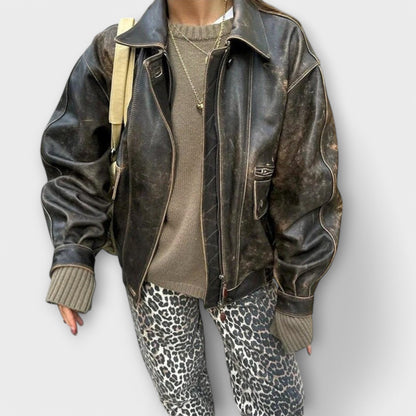 Vera | Chandra - Vintage-Jeans mit Leopardenmuster