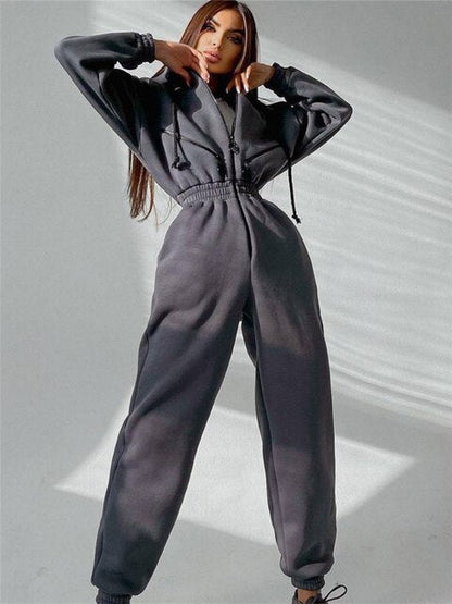 Gemütlicher Frauen Jumpsuit für Winter – Eleganz & Komfort