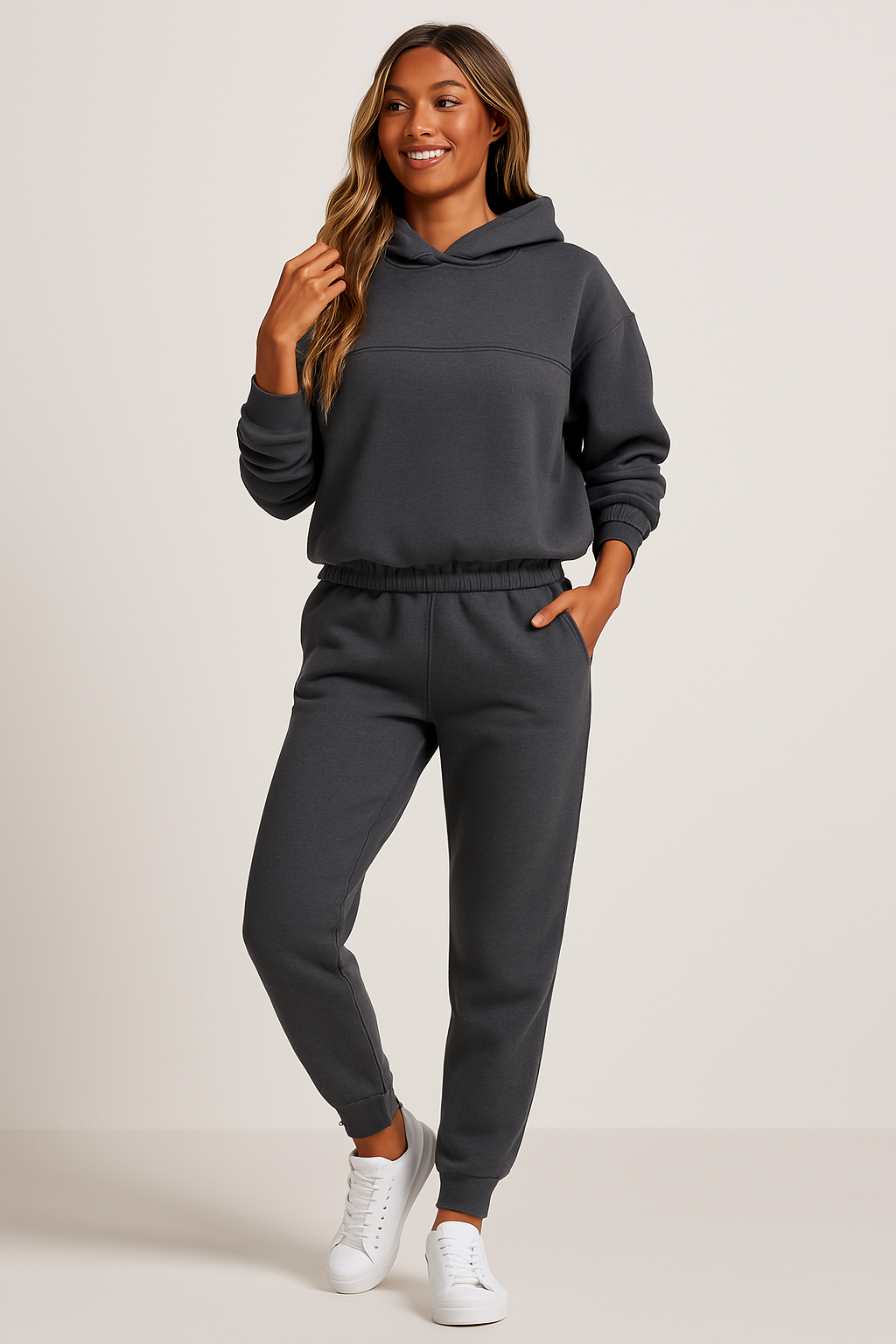 Sets für Damen mit Hoodie und Jogginghose mit Handgelenkspassform