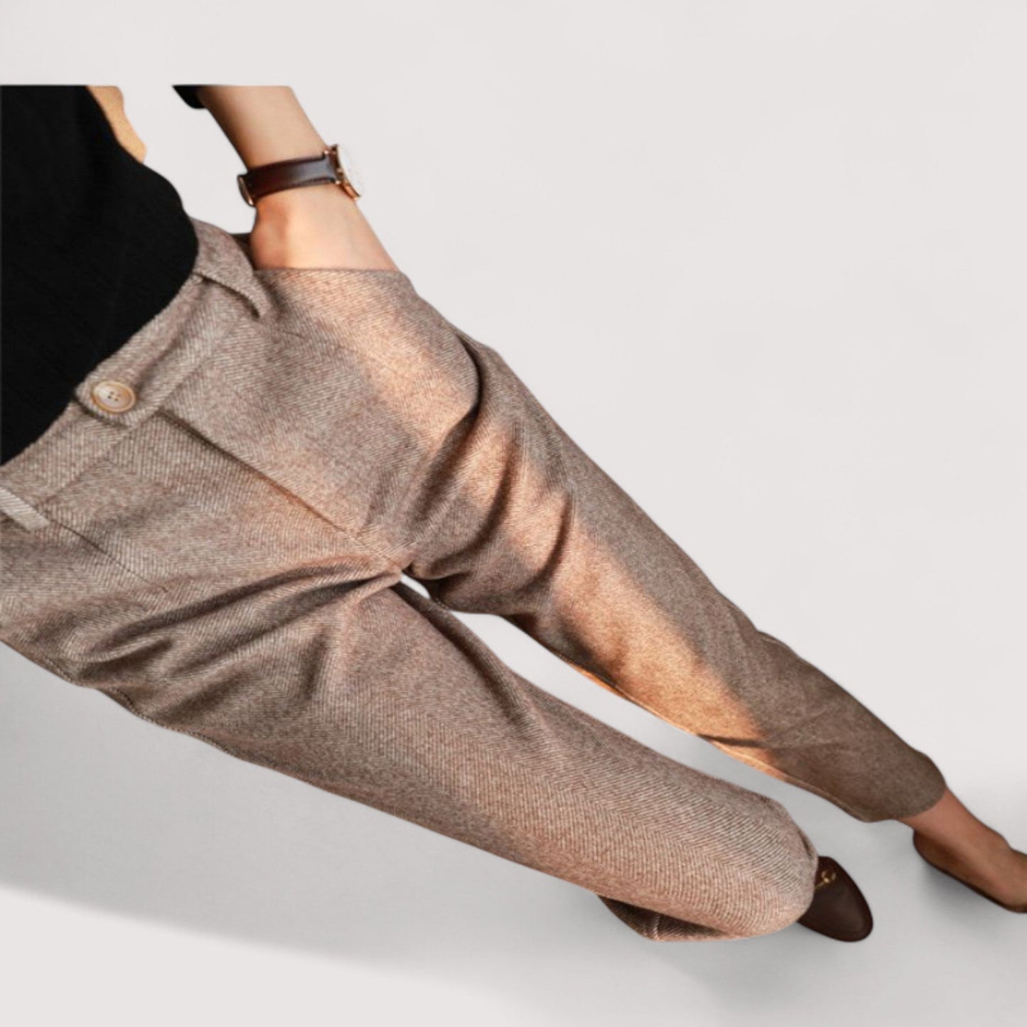 Vera | Helga - Hoch taillierte Slim-Hosen