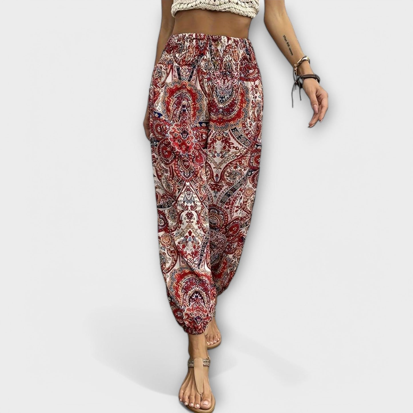 Vera | Scarlett - Hose mit ethnischer Grafik