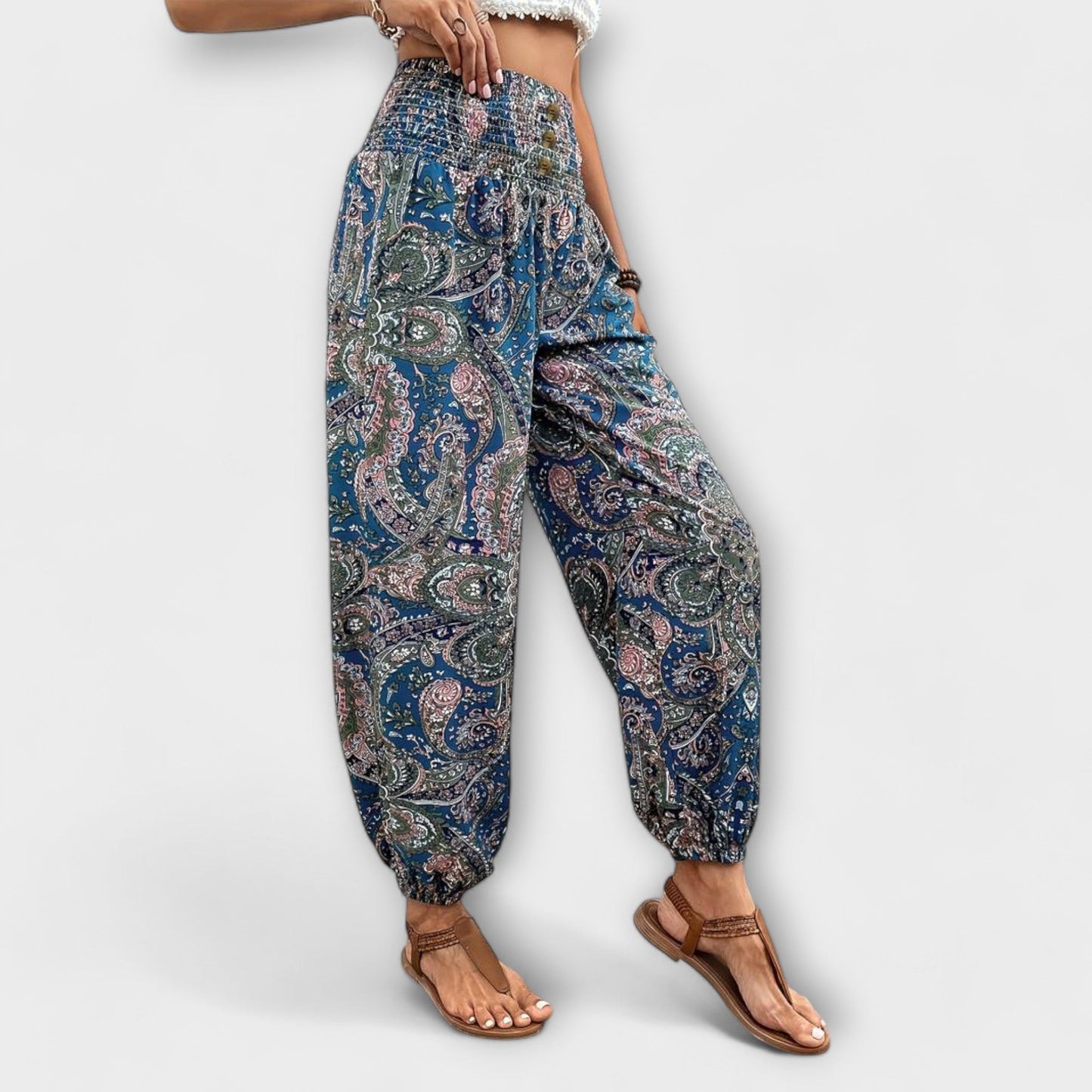 Vera | Scarlett - Hose mit ethnischer Grafik