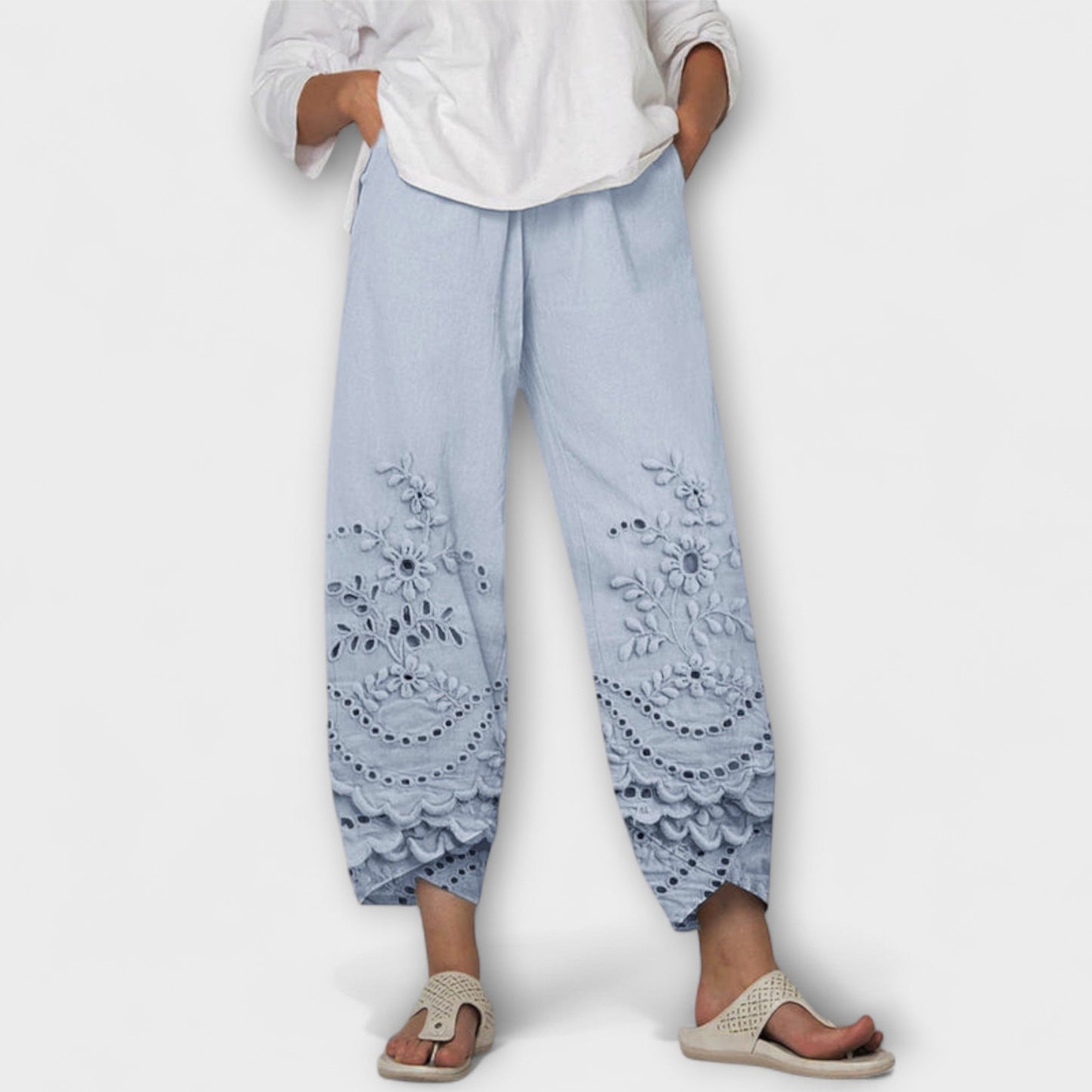 Vera | Chloe – Elegante Print Spitzenhose