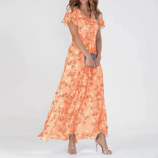 Kleid mit elegantem Blumenmuster für stilbewusste Frauen