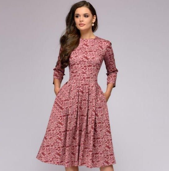 Kleider im Retro-Stil mit floralem Muster für elegante Anlässe