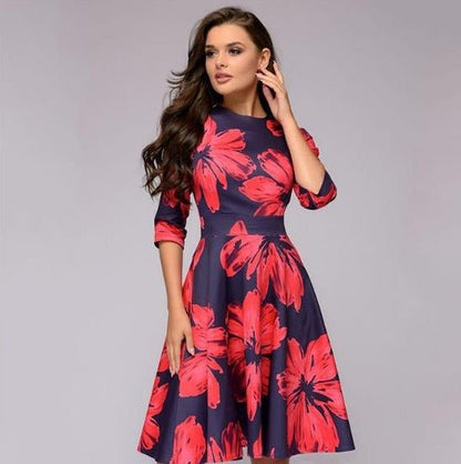 Kleider im Retro-Stil mit floralem Muster für elegante Anlässe