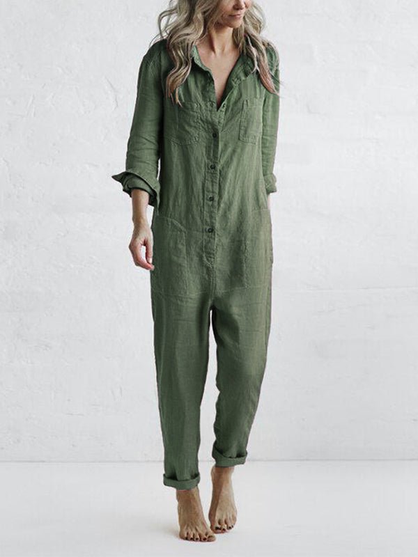 Jumpsuit mit Eleganz und Stil – Langärmeliges Design für Frauen